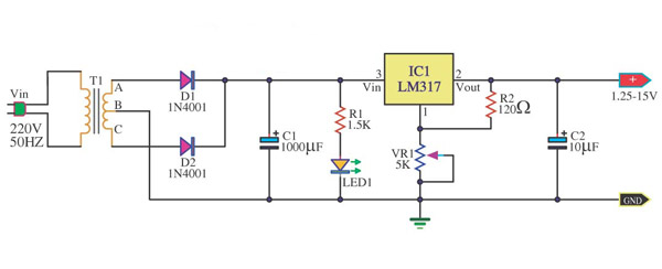rangkaian-power-supply-variabel-lm-317