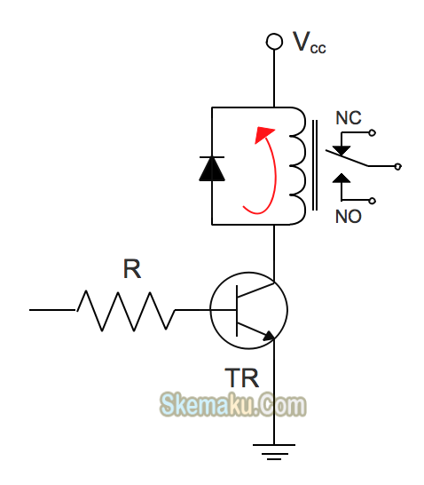 rangkaian driver relay