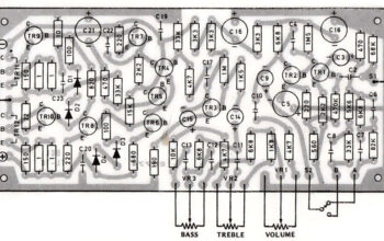 layout pcb rangkaian amplifier ocl 20 watt hi-fi